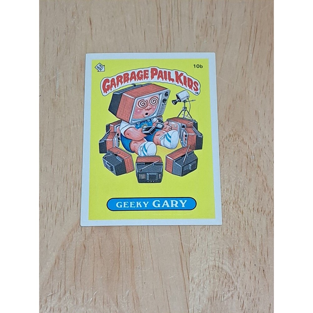 Garbage Pail Kids 1985 1st Series GEEKY GARY Card 10b